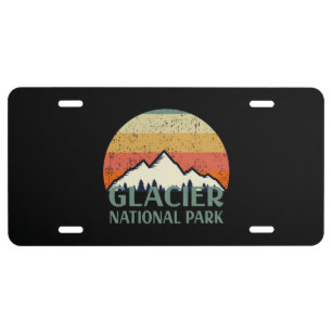 Vintage Glacier National Park License Plate