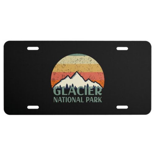 Vintage Glacier National Park License Plate