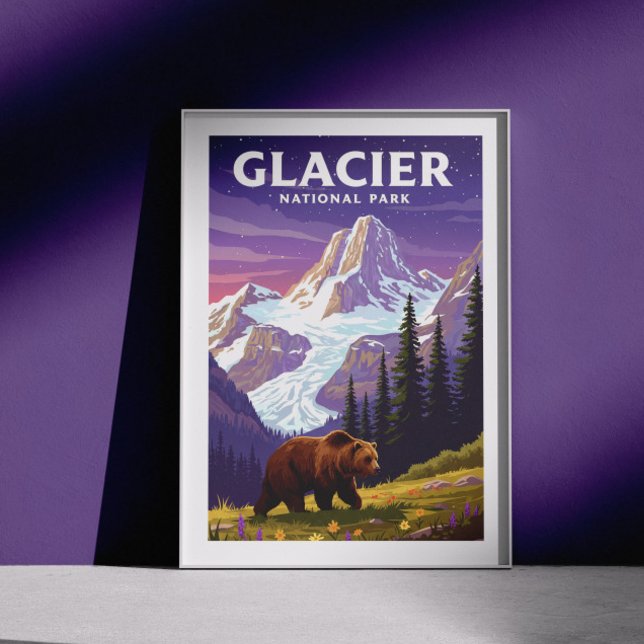 Vintage Glacier National Park Poster (Creator Uploaded)