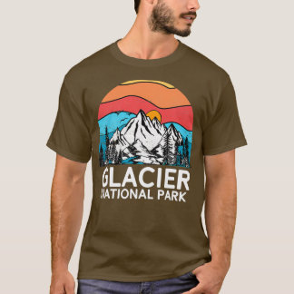 Vintage Glacier National Park Retro 80s Montana Mo T-Shirt