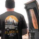 Vintage Glacier National Park Road Trip Montana  T-Shirt<br><div class="desc">Vintage design Glacier National Park Road Trip Montana. Great clothing apparel design for people who love outdoor camping, camper, hiker, hiking, road trip, Family trip, summer trip. A great road trip illustration with an old-school style also makes a great gift idea for outdoor enthusiasts as well as friends and family....</div>