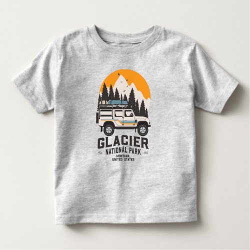Vintage Glacier National Park Road Trip Montana To Toddler T_shirt