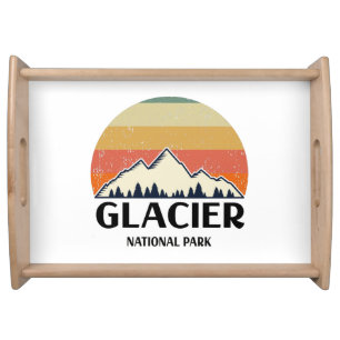 Vintage Glacier National Park Serving Tray