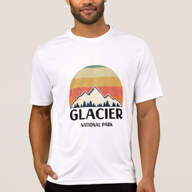 Vintage Glacier National Park T-Shirt (Front)