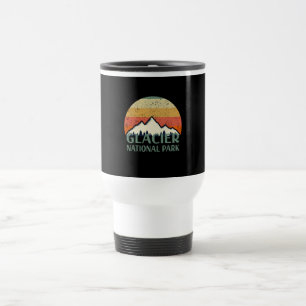 Vintage Glacier National Park Travel Mug