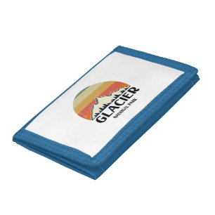 Vintage Glacier National Park Tri-fold Wallet