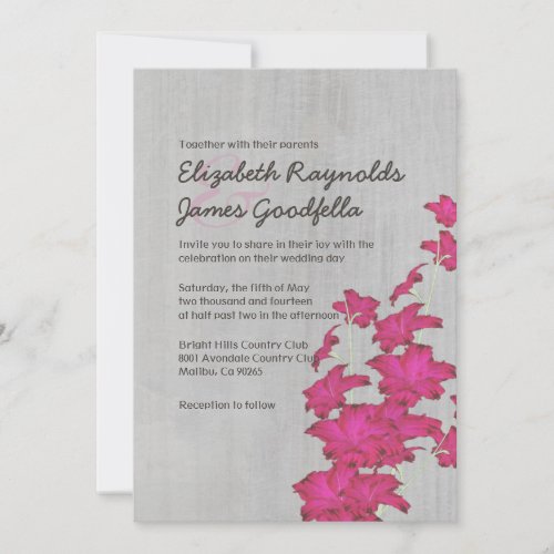 Vintage Gladiolas Wedding Invitations