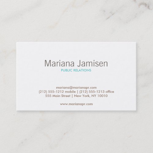 VINTAGE GLAM PEACOCK (Brown/Aqua) Business Card