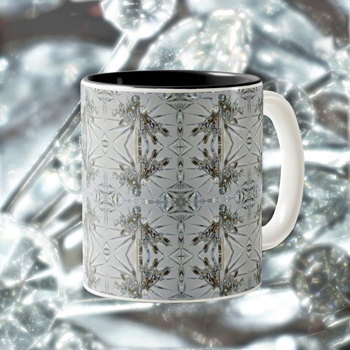 Vintage Glam Rhinestones Art Deco Two_Tone Coffee Mug