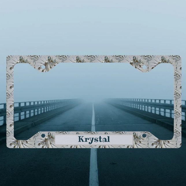 Vintage Glam Rhinestones License Plate Frame (Creator Uploaded)