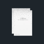 Vintage Glam Silver Confetti Wedding Collection Advice Card<br><div class="desc">Add a touch of glam to your wedding with these silver confetti advice cards. The simple yet stylish design will allow your guests to write a note of advice for you to keep and read over in years to come. The wording is easy to personalize so these cards can quickly...</div>