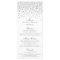 Vintage Glam Silver Confetti Wedding Menu Cards