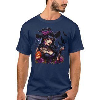 Vintage Glam Witch Art T-Shirt
