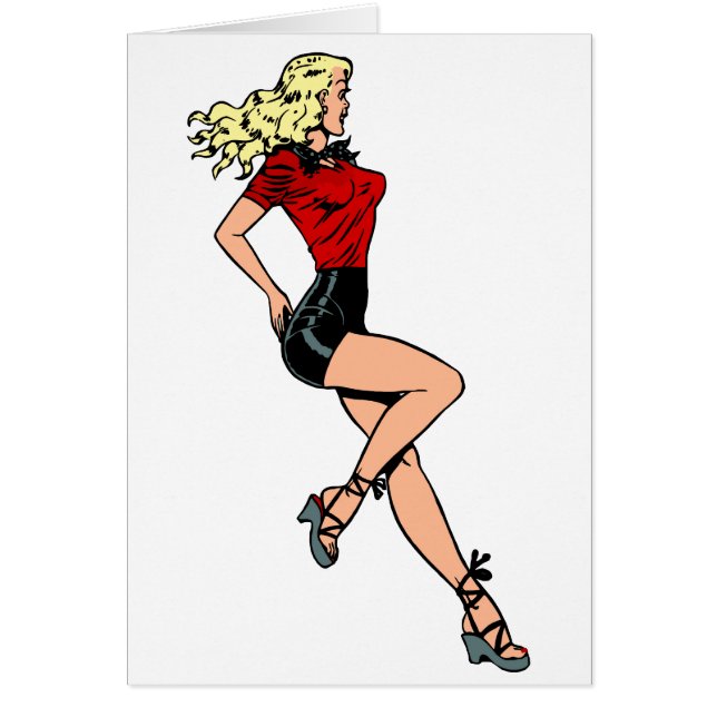 Vintage Glamour Girl Next Door, Blond Blombshell (Front)