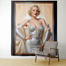 Vintage Glamour Hollywood Blonde Beauty
