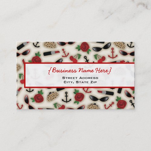 Vintage Glamour Inspired Business Card