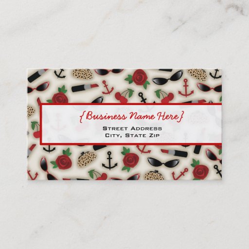 Customizable Vintage Glamour Inspired Business Card