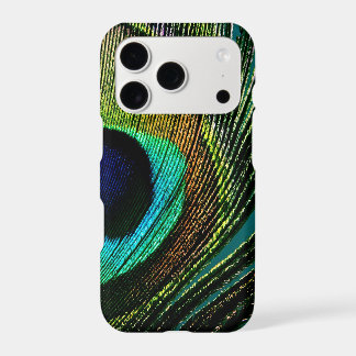 Vintage Glamour Peacock Feather Photo Ornate Plume iPhone 17 Pro Case