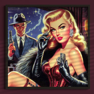 Vintage Glamour Pulp Poster