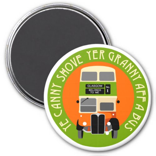 Vintage Glasgow Double_decker bus Magnet