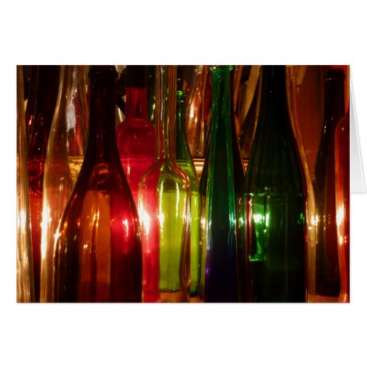 Vintage Glass Bottles Cards (Front Horizontal)