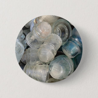 Vintage Glass Insulators Button