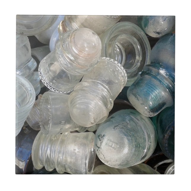 Vintage Glass Insulators Tile (Front)