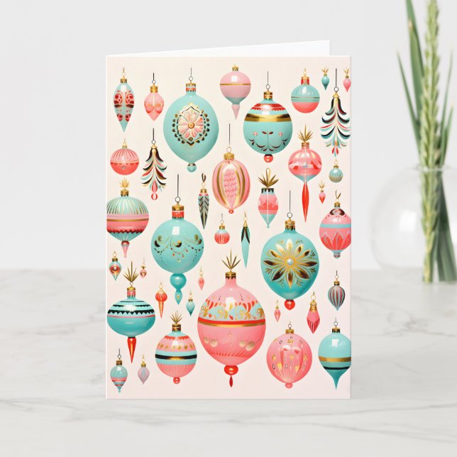 Vintage Glass Ornaments Holiday  (Front)