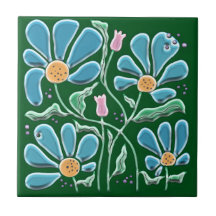 Vintage Glass Style Ceramic Tile
