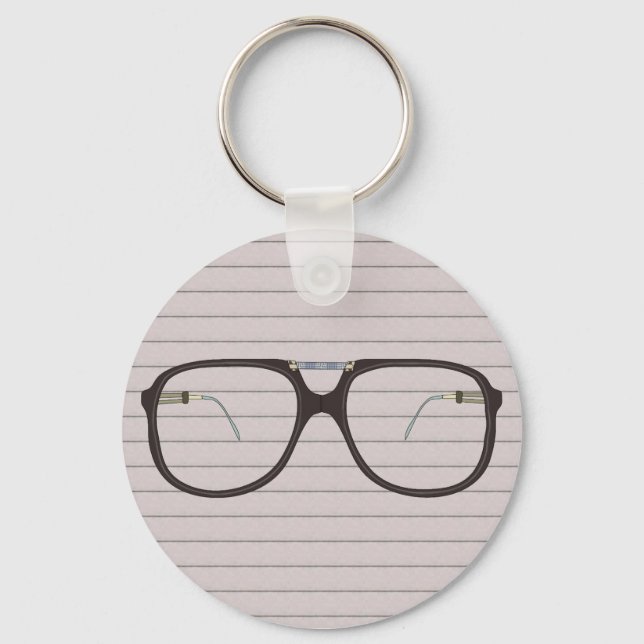 vintage glasses keychain (Front)