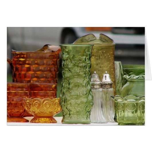 Vintage Glassware Cards (Front Horizontal)
