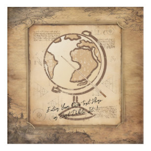 Vintage Globe. Geography & History Teacher Gift Acrylic Print