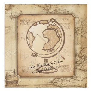 Vintage Globe. Geography & History Teacher Gift Acrylic Print