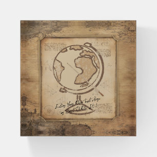 Vintage Globe. Geography & History Teacher Gift Paperweight