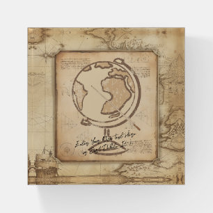 Vintage Globe. Geography & History Teacher Gift Paperweight