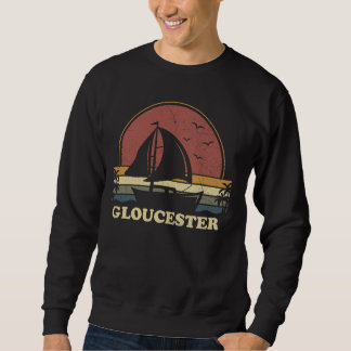 Vintage Gloucester Sailing Sailboat Summer Boating Sweatshirt
