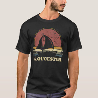 Vintage Gloucester Sailing Sailboat Summer Boating T-Shirt