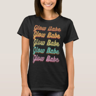 Vintage Glow Babe Glowing Skin Esthetician Retro S T-Shirt