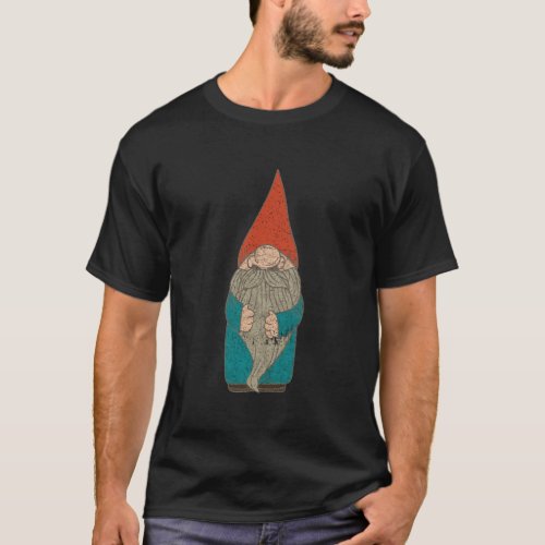 Vintage Gnome Funny Yard Garden Gift Whimsy T_Shirt