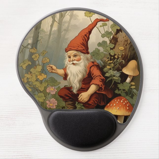 Vintage Gnome Gel Mousepad (Front)