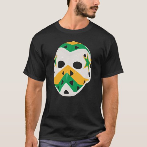 Vintage Goalie Mask _ Minnesota North Stars T_Shirt