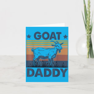 Vintage Goat Daddy Fathers Day Dad Ever Goat Lover Card