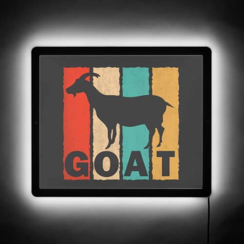Vintage Goat Lover Retro Style Goat LED Sign