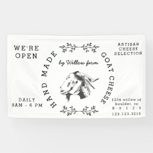 vintage goat milk products farm fresh banner