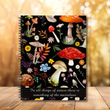 Vintage Goblincore Woodland Mushroom Forest