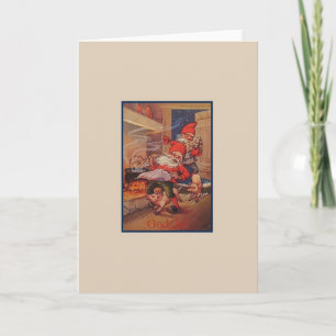 Vintage God Jul Christmas Card