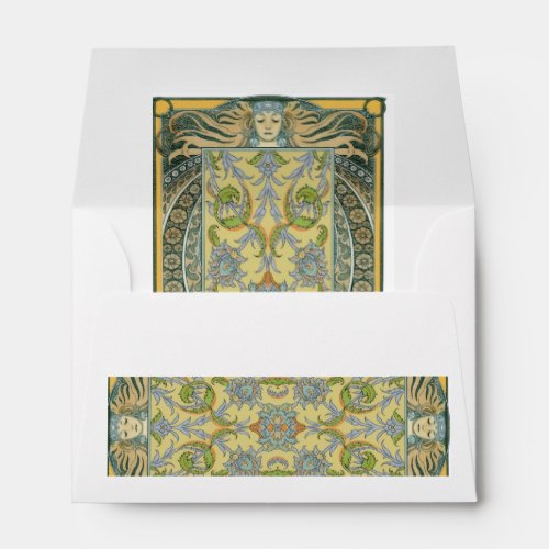 Vintage Goddess Antique Envelope