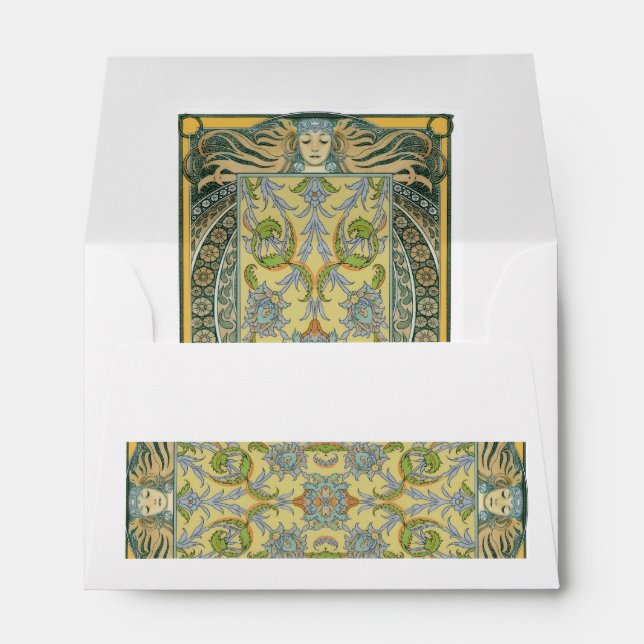 Vintage Goddess Antique  Envelope (Back (Bottom))