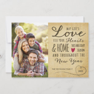 Vintage God's Love Holiday Photo Card