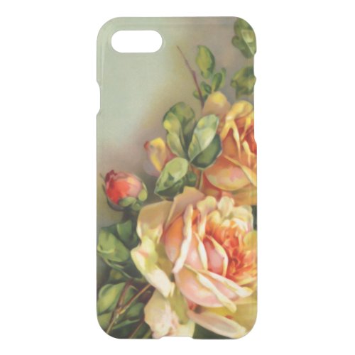 Vintage Gold and Blush Roses iPhone SE87 Case